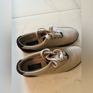 Polo by Ralph Lauren Men's Beige and Brown Sneakers